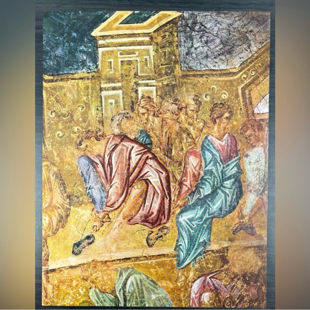 Original Vintage Fine Art Print Poster Medieval Bulgaria Wall Painting Artist